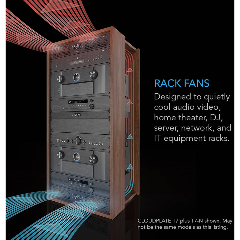 AC Infinity CLOUDPLATE T2 Rack-Mounted Cooling System (1 RU)