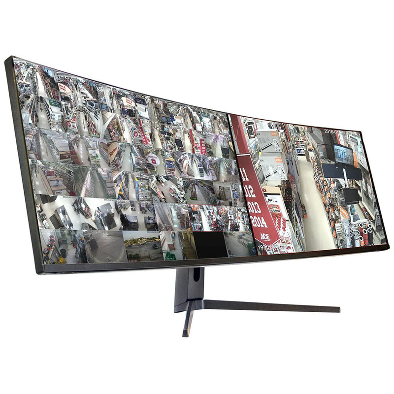 ViewZ VZ-49CGM 49" Dual QHD 32:9 Curved Surveillance Monitor