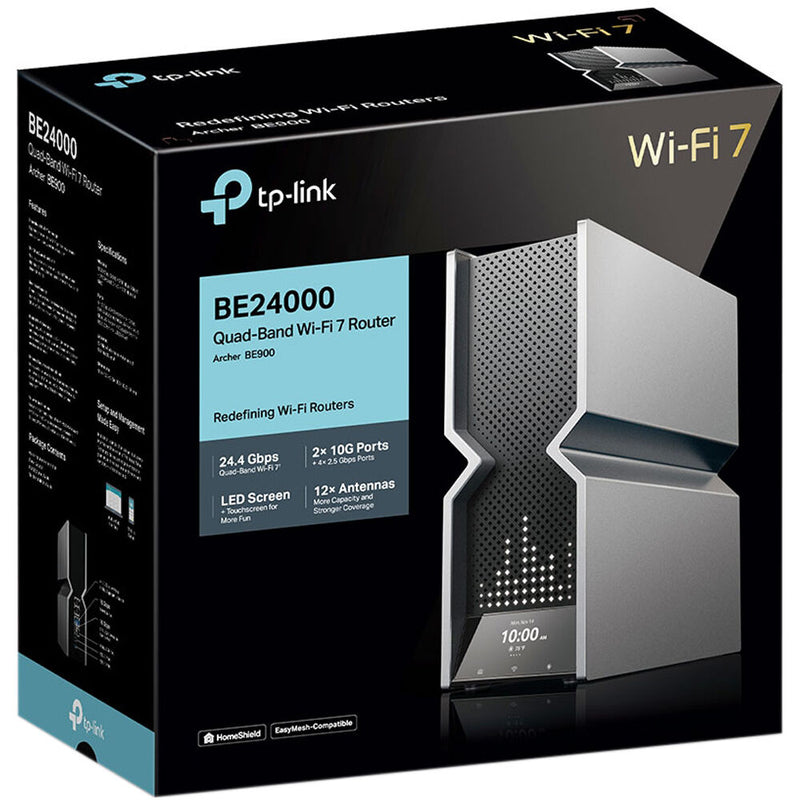 TP-Link Archer BE900 BE24000 Wireless Quad-Band Multi-Gig Router
