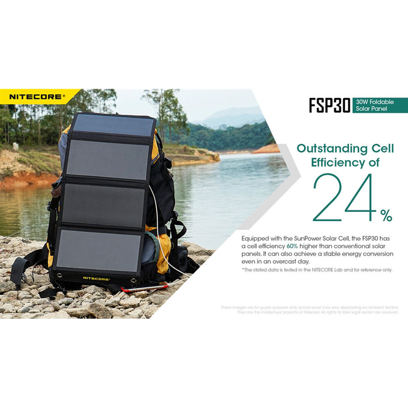 Nitecore FSP30 30W Foldable Solar Panel