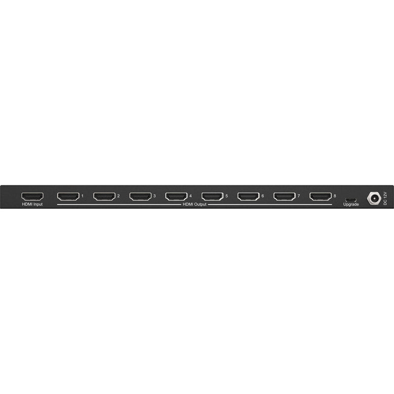 BZBGEAR BG-DA-18G2 1x8 UHD 4K Ultra-Slim HDMI Splitter with Advanced EDID Management
