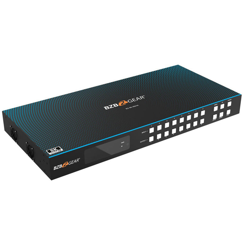 BZBGEAR 8x8 8K60 HDMI 2.1 Matrix Switcher with Scaler and Audio De-Embedder