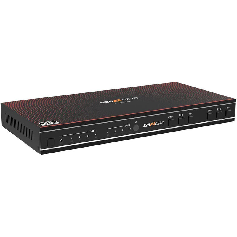 BZBGEAR 4x2 4K60 Multiviewer with Seamless Switcher and Audio De-Embedder