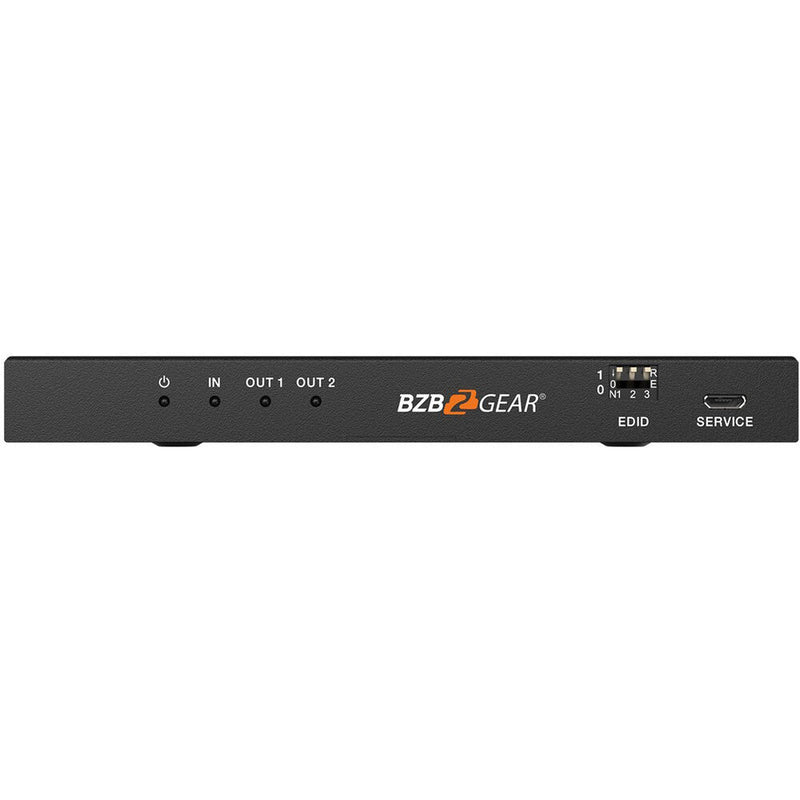 BZBGEAR 1 x 2 8K HDMI 2.1 Splitter with Audio De-Embedder