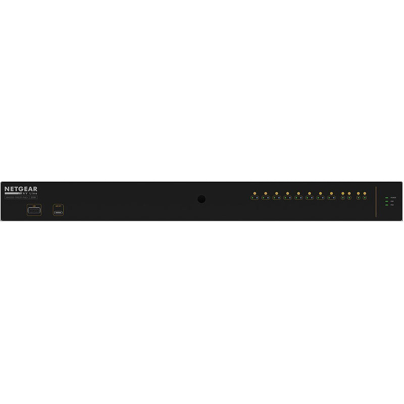 BZBGEAR NETGEAR AV LINE 8X1G PoE+ 125W 2X1G and 2XSFP Managed Switch