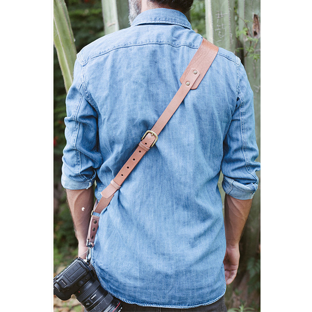 Bronkey Berlin 603 Leather Camera Strap (Tan, Large) BER-603-L