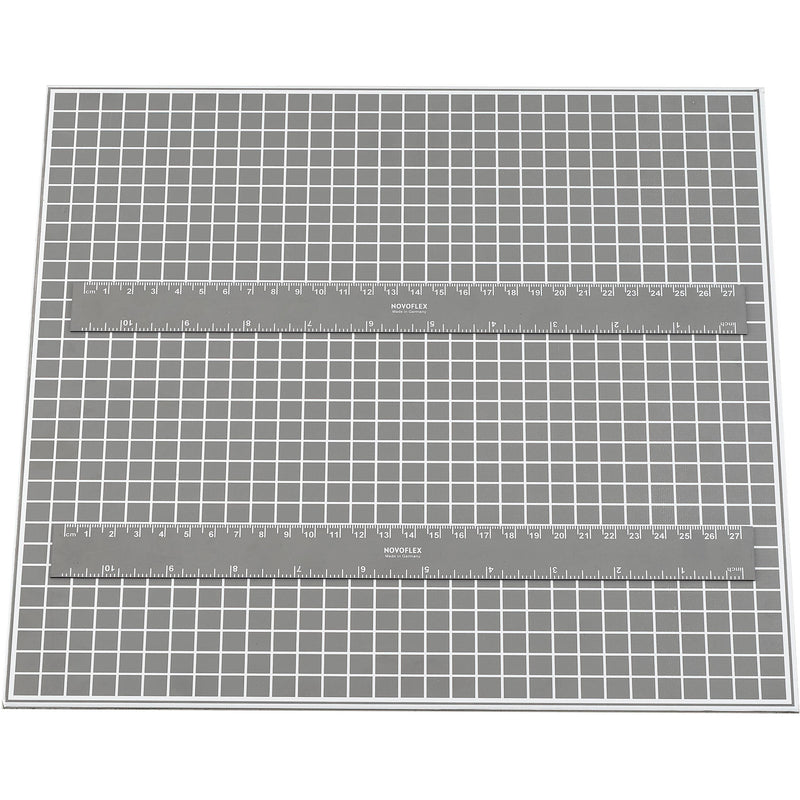 Novoflex Magnetic Metal Base Plate with 12 x 12" Line Grid for MS-MACRO-REPRO