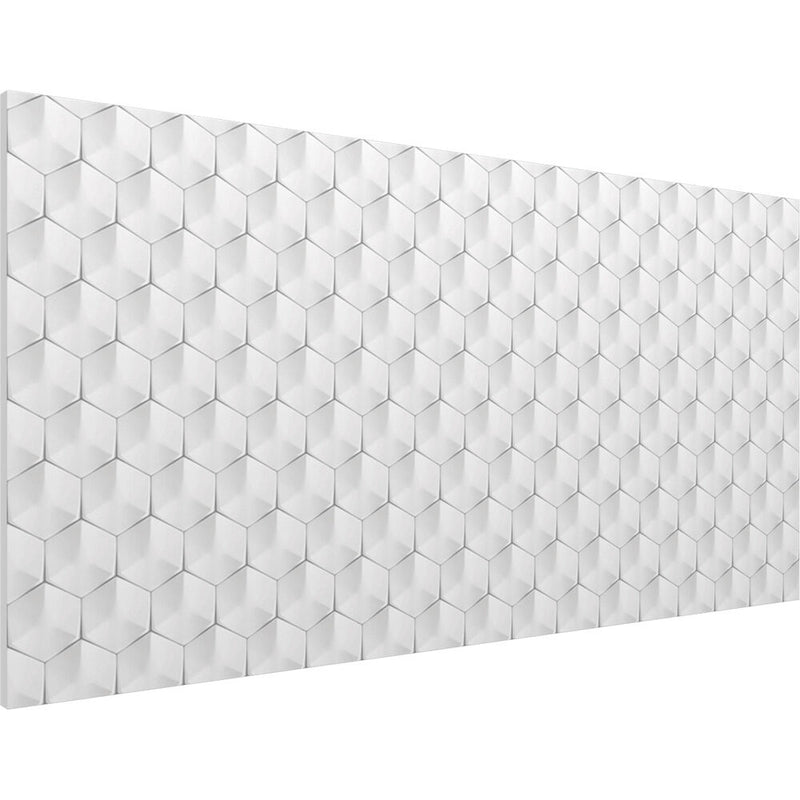 Vicoustic Wall/Ceiling Flat Panel VMT with Pattern 3D4, Off-White (46.85 x 23.43 x 0.787", 8-Pack)