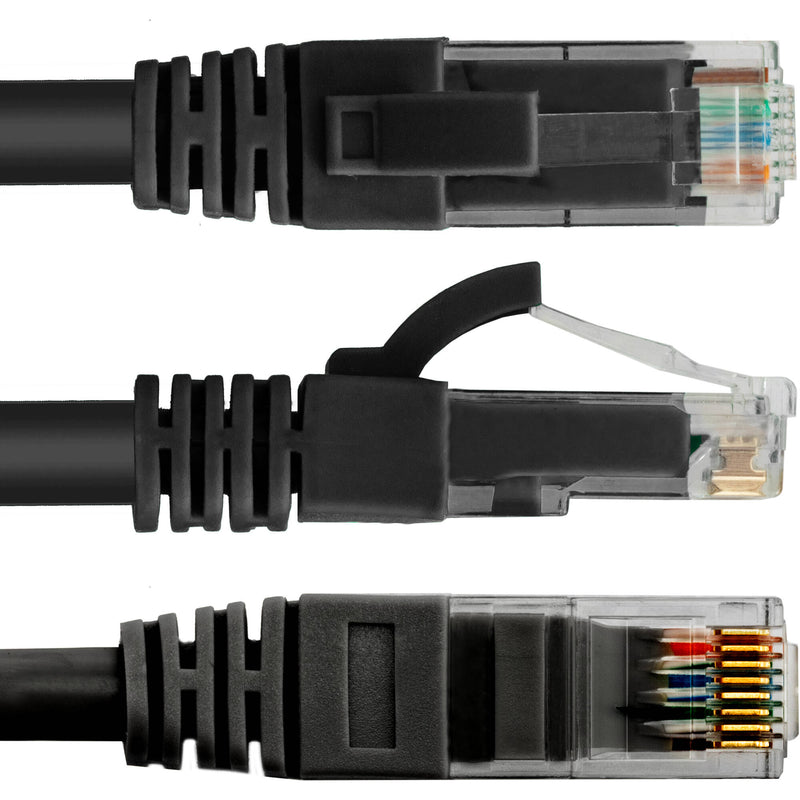 Pearstone Cat 6 Snagless Network Patch Cable (Black, 25')