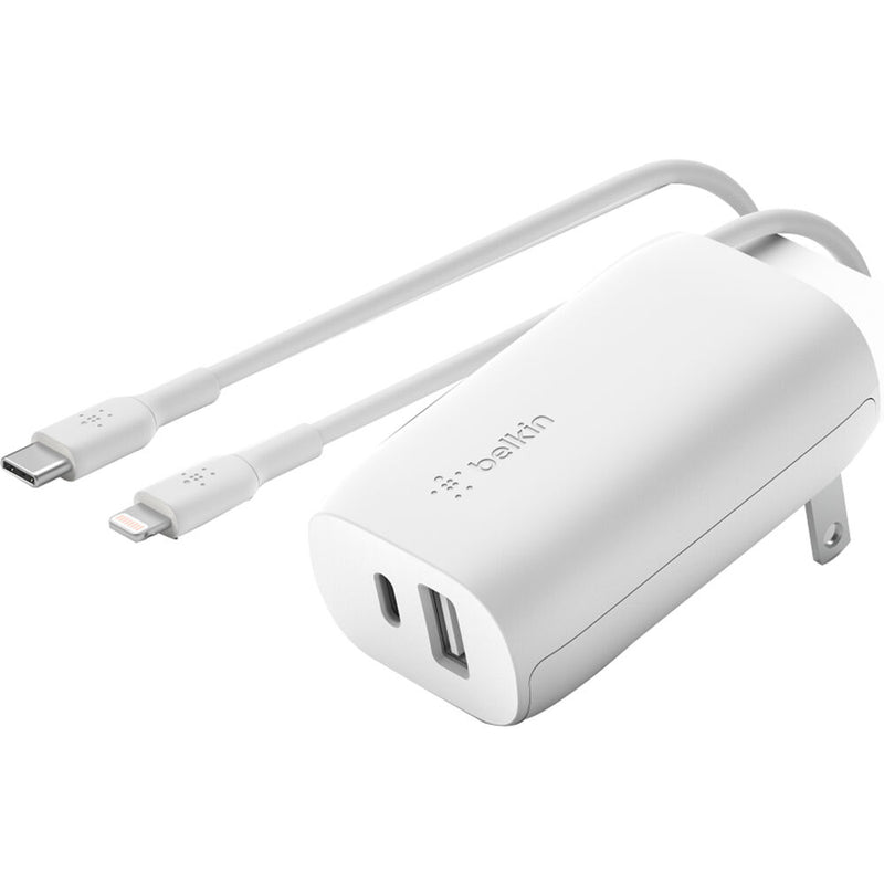 Belkin Dual Wall Charger with Lightning Cable (White)