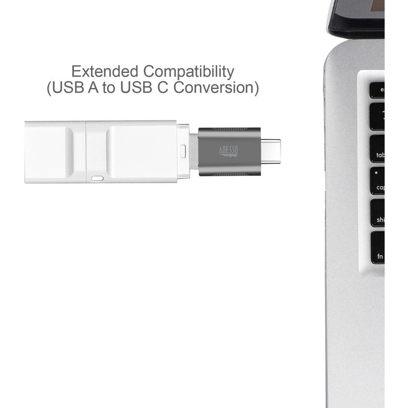 Adesso USB-A to USB-C Adapter (100-Pack)