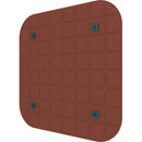 Vicoustic VicOffice Wall Acoustic Panel for Mounting to Glazed Panel in VicBooth Office (Square 8, 23.4 x 23.4", Brown)