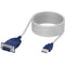 Sabrent USB-A 2.0 Male to Serial DB-9 9-Pin Male RS232 Cable Adapter (10')
