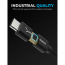 Sabrent USB-C to 3.5mm Audio Jack Active Adapter Cable (20")