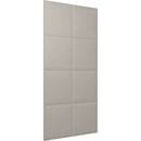 Vicoustic VicWallpaper VMT Square 30 (Light Gray, 46.85 x 23.43 x 0.39", 8-Pack)