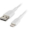 Belkin BoostCharge Braided Lightning to USB-A Cable (6.6', White)