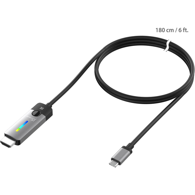 j5create USB-C to HDMI 2.1 8K Cable (6')