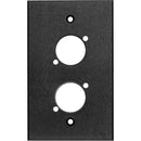 My Custom Shop WP1X2-BA 1-Gang 2-D Series Anodized Aluminum Wall Plate (Black)