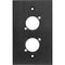 My Custom Shop WP1X2-BA 1-Gang 2-D Series Anodized Aluminum Wall Plate (Black)