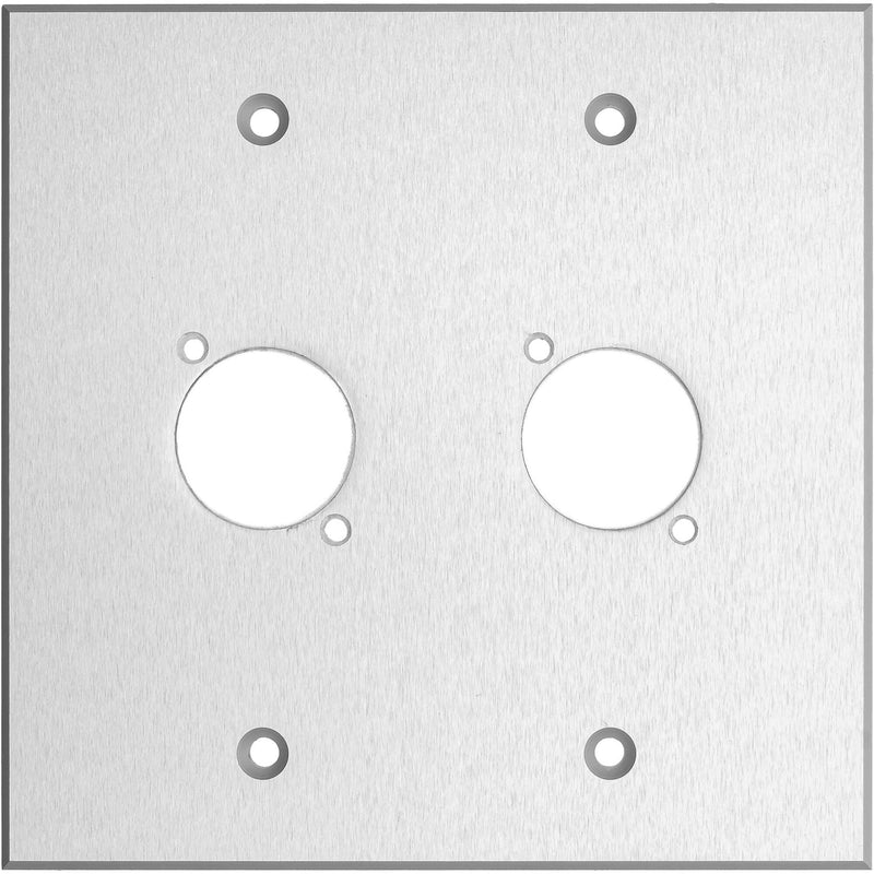 My Custom Shop WP2X2-CA 2-Gang 2-D Series Anodized Aluminum Wall Plate (Clear)