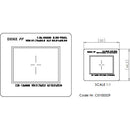 DENZ Ground Glass for OIC FF Director's Viewfinder (2.39:1, 1.8x Anamorphic)