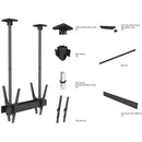 Mount-It! Dual-Screen Heavy-Duty Ceiling Mount (Back-to-Back)