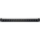 My Custom Shop 16-Point USB-C Female to Female Passthrough Panel with Cable Management and ID Strip