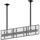 Mount-It! Three-Screen Dual-Pole Ceiling Mount (Side-by-Side)