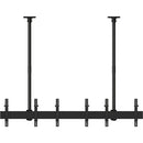 Mount-It! Three-Screen Dual-Pole Ceiling Mount (Side-by-Side)