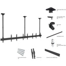 Mount-It! Four-Screen Three-Pole Ceiling Mount (Side-by-Side)