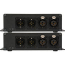 Sescom 2-Channel Balanced XLR Bidirectional Audio over ST Fiber Extender