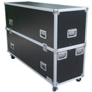Antakipro Rolling Fly Drive Case for Two 63" LED or Plasma Displays