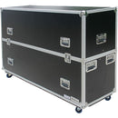Antakipro Rolling Fly Drive Case for Two 70" LED or Plasma Displays