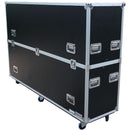 Antakipro Fly Drive Case with Wheels for Two 90" TVs/Monitors