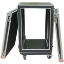 Antakipro 18U Shock Mount Rack with Wheels