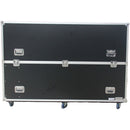 Antakipro Fly Drive Case with Wheels for Two 90" TVs/Monitors