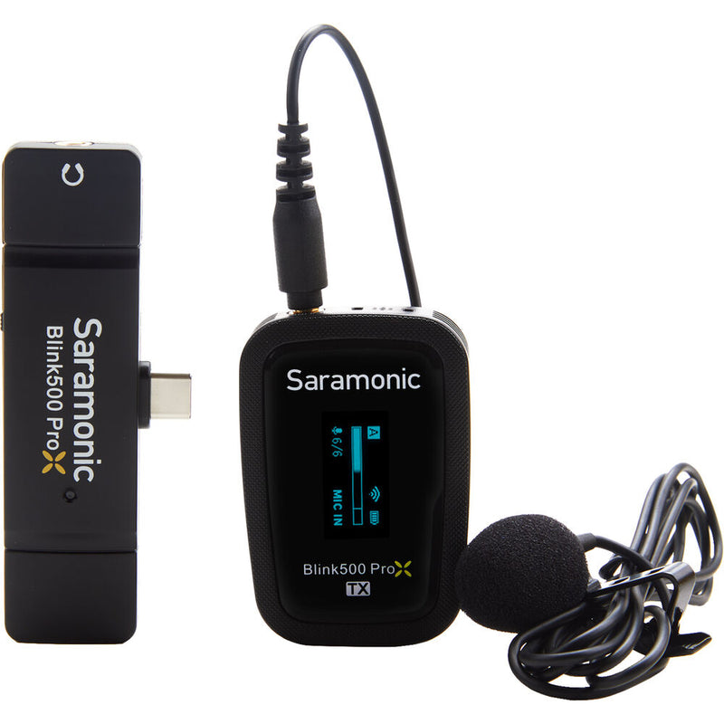 Saramonic Blink 500 ProX B5 Digital Wireless Lavalier Microphone System with USB-C Connector (2.4 GHz)