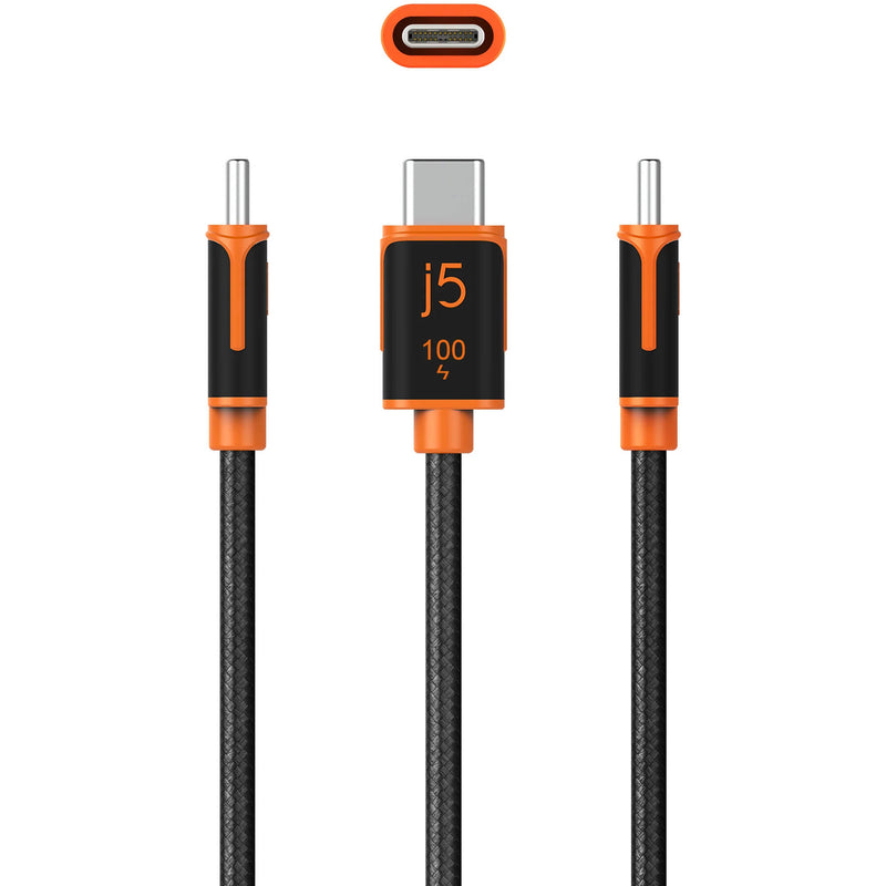 j5create USB-C 100W Sync & Charge Cable (6')