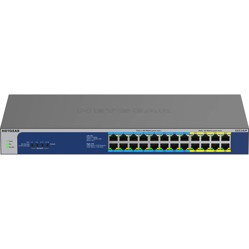 Netgear GS524UP 24-Port PoE++ Compliant Gigabit Unmanaged Network Switch