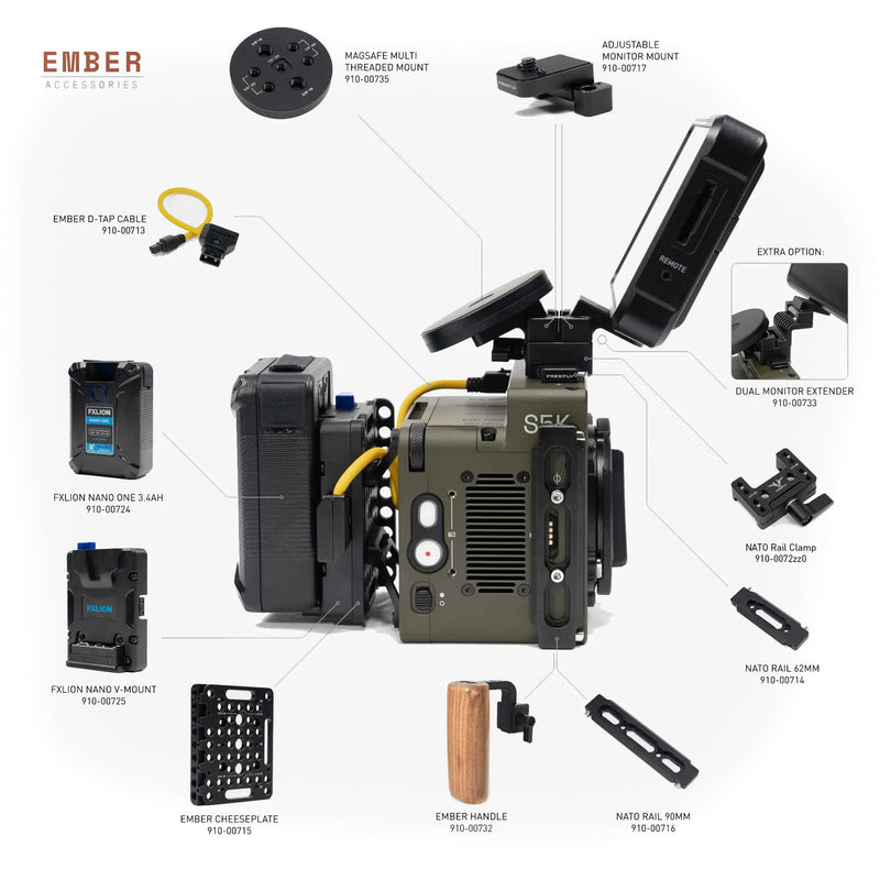 FREEFLY NATO Rail for Ember S5K/Wave Cameras (2.4")