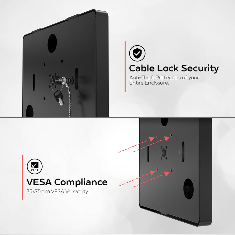 CTA Digital Digital Password Locking Security Wall Mount Enclosure (Black)