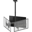 Mount-It! Three-Screen Single-Pole Ceiling Mount (Three-Sided)