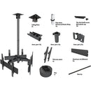 Mount-It! Three-Screen Single-Pole Ceiling Mount (Three-Sided)