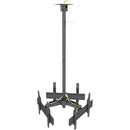 Mount-It! Three-Screen Single-Pole Ceiling Mount (Three-Sided, Heavy-Duty)