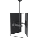 Mount-It! Three-Screen Single-Pole Ceiling Mount (Three-Sided, Heavy-Duty)