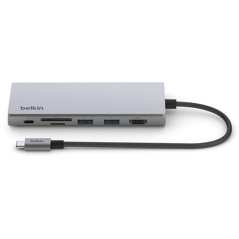 Belkin Connect USB-C 7-in-1 Multiport Adapter (Silver)