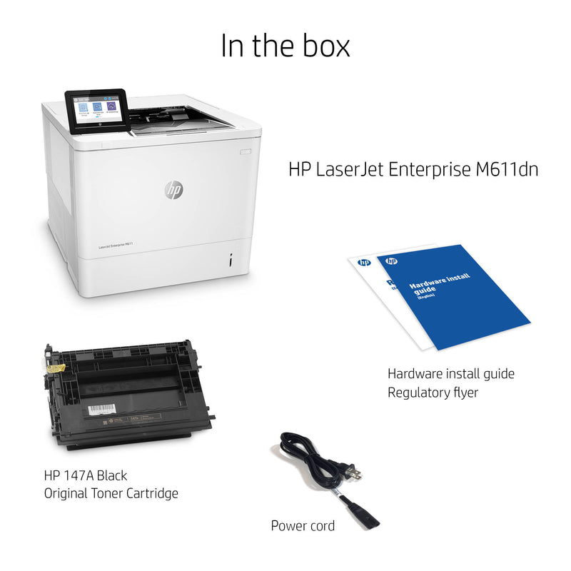 HP LaserJet Enterprise M611dn Monochrome Printer