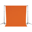 Westcott Wrinkle-Resistant Backdrop (Tiger Orange, 9 x 10')