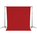 Westcott Wrinkle-Resistant Backdrop (Scarlet Red, 9 x 10')