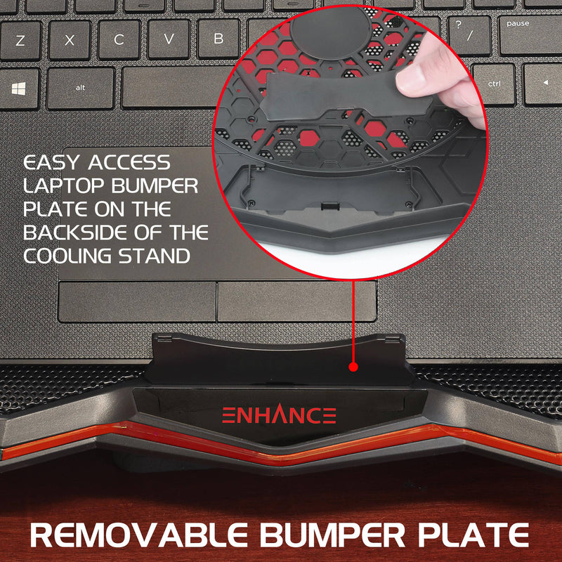 Enhance Cryogen 5 Laptop Cooling Stand (Red LED)